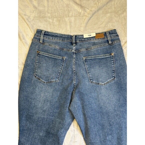 Judy Blue Jeans Size 16W Jonesborough High Rise Fray Detail Slim Fit JB88461 - Picture 8 of 16